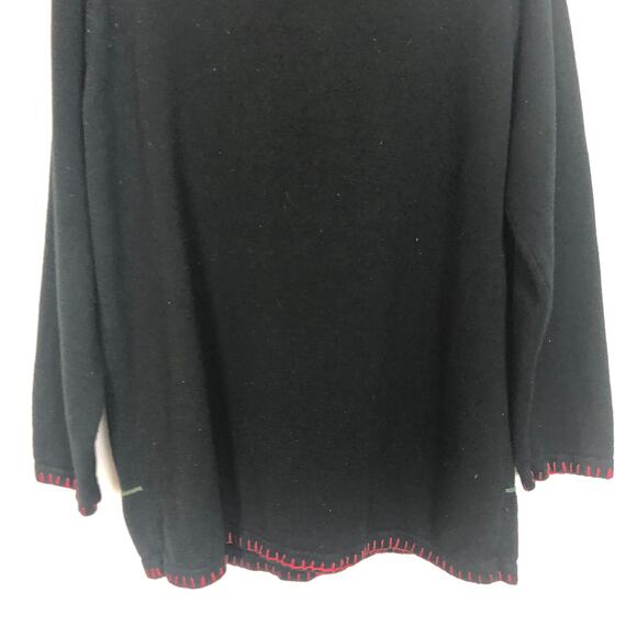 Basic Editions Holiday Vintage Ramie Blend Cowl Neck Sweater Size L - Picture 8 of 9